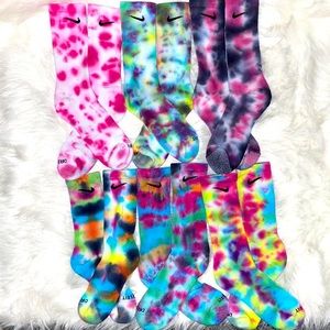 6 Pair of BRAND NEW Nike Custom Tie Dye Socks